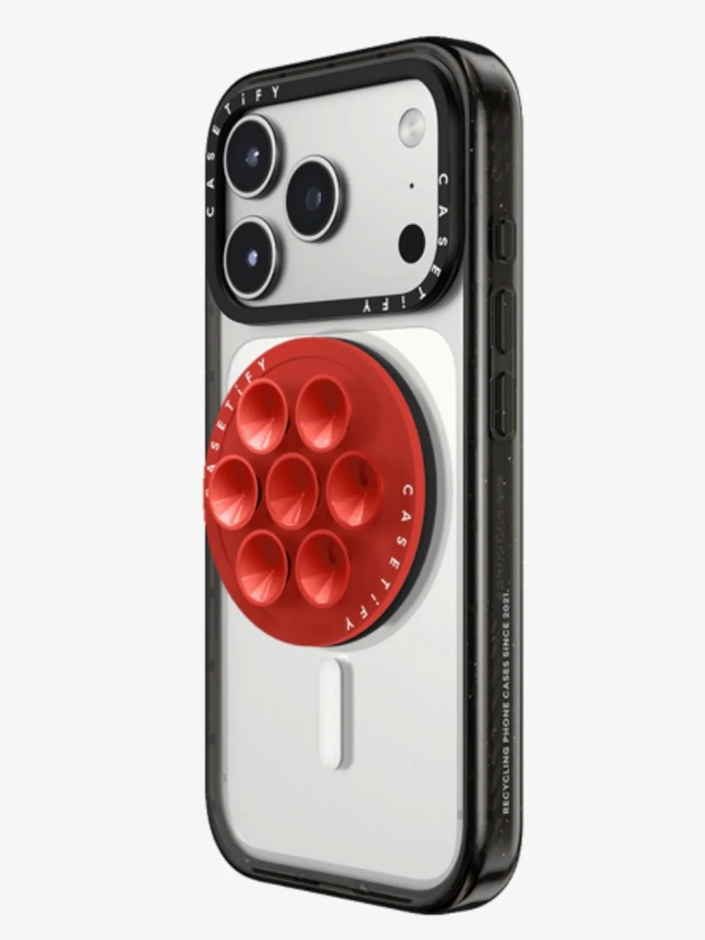 Snap & Stick Grip Stand - Tomato Red